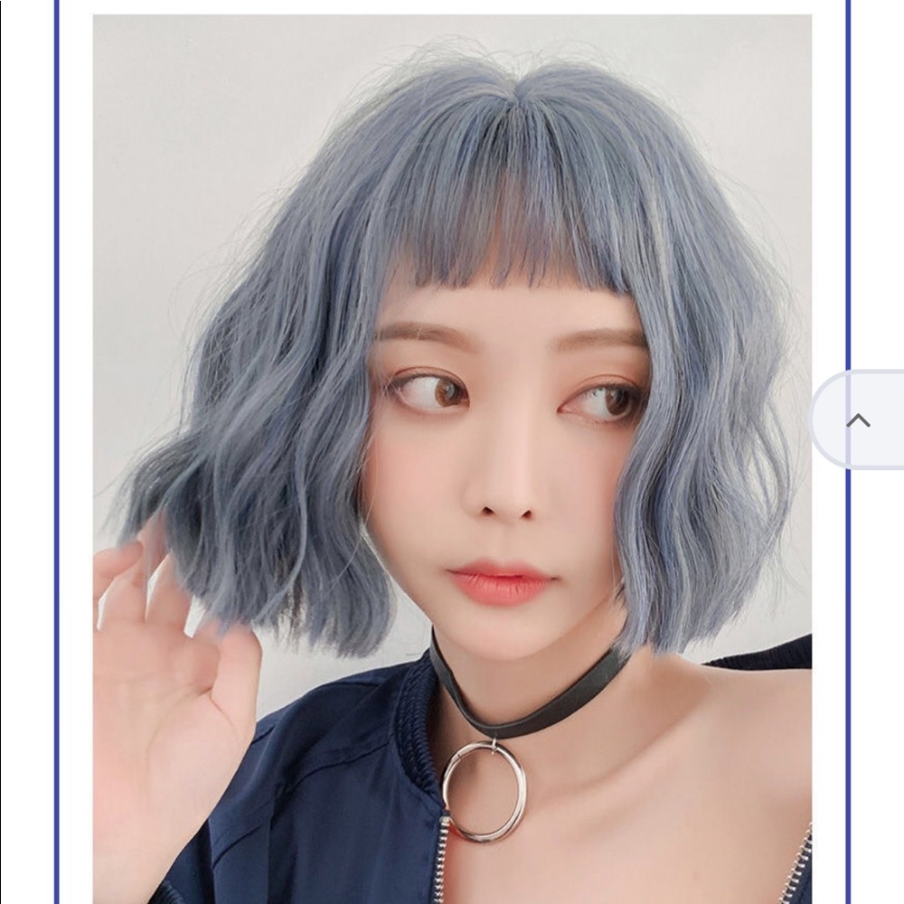 Yesstyle short blue wig